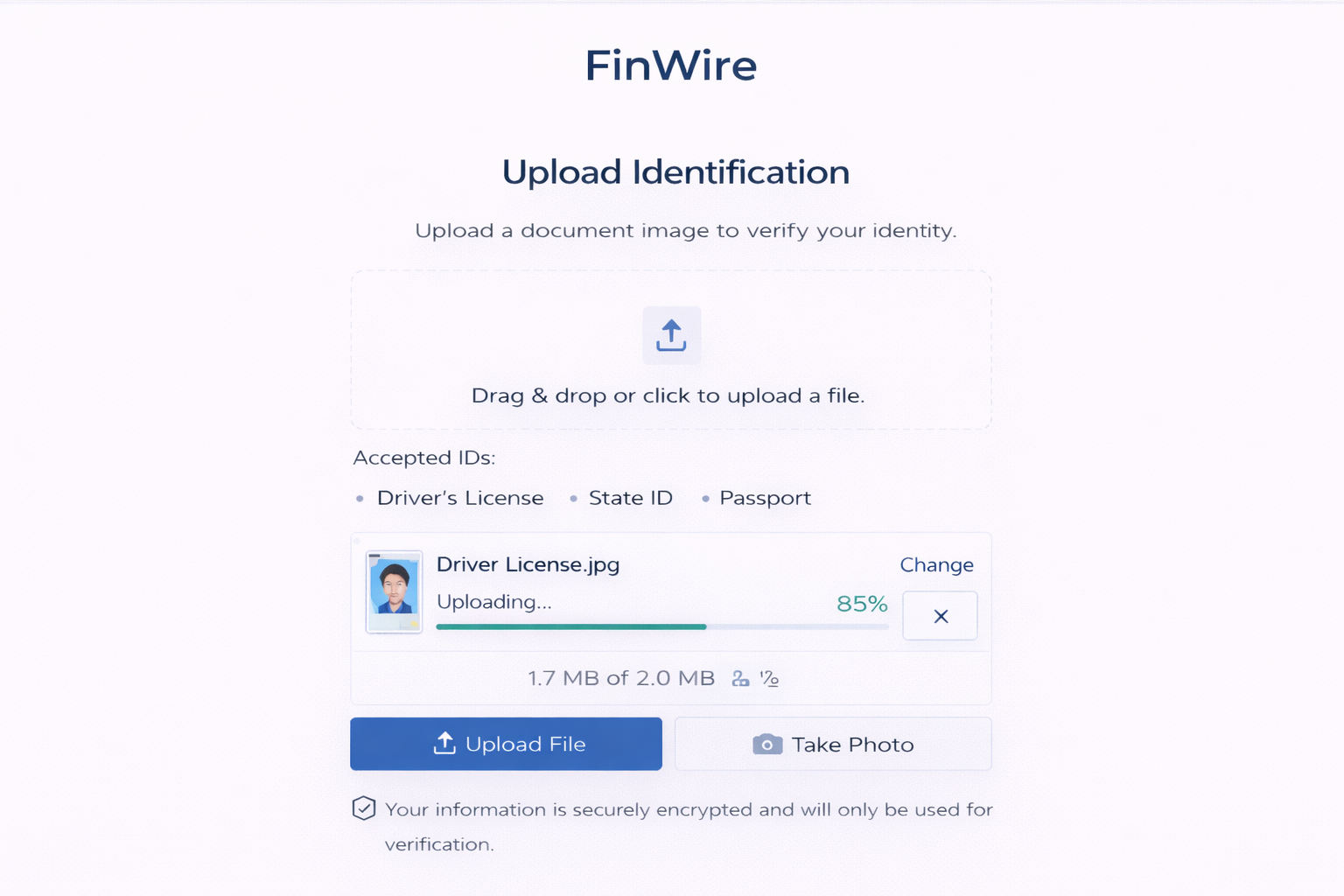Upload Identification